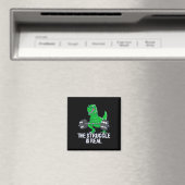 Der Kampf ist wirklich lustiger T-Rex-Gym-Workout Magnet (In Situ (Geschirrspüler))