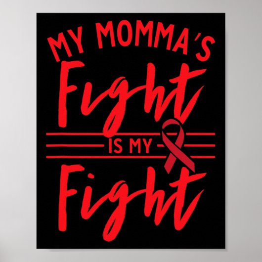 Der Kampf meiner Mutter ist mein Kampf Blutkrebsbe Poster (Vorne)