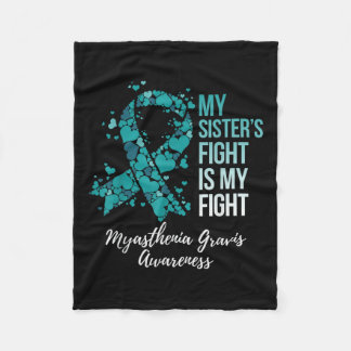 Der Kampf meiner Schwester ist mein Kampf Myasthen Fleecedecke