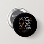 Der Kampf meiner Tochter ist mein Kampfflugzeug-Be Button (Vorne & Hinten)