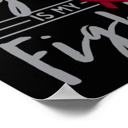 Der Kampf meines Cousins ist meine Anämie der Sich Poster (Ecke)