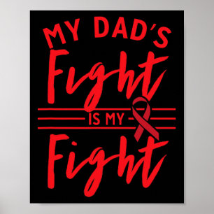 Der Kampf meines Vaters ist mein Blutkrebsbewussts Poster