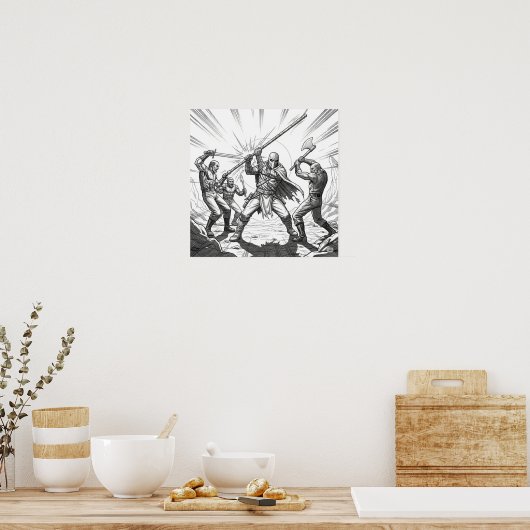 Der Kampf Poster (Küche)