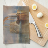 Der Kampf Temeraire Turner Sunset Seascape Geschirrtuch (Viertel Falte)