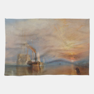 Der Kampf Temeraire Turner Sunset Seascape Geschirrtuch