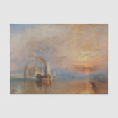 Der Kampf Temeraire Turner Sunset Seascape Seidenpapier (Vorderseite)