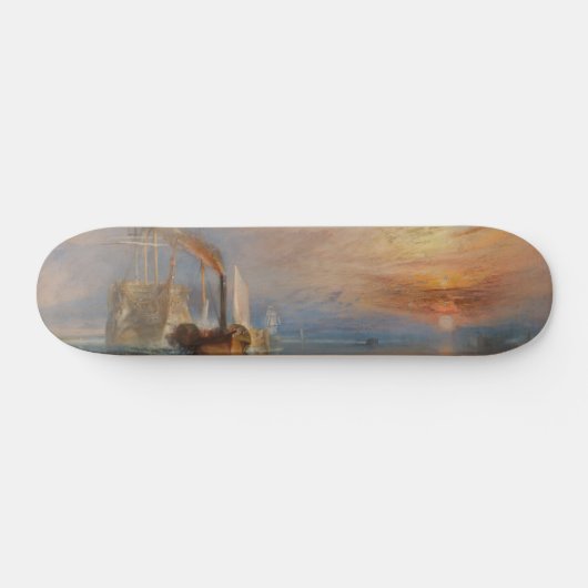 Der Kampf Temeraire Turner Sunset Seascape Skateboard (Horizontal)