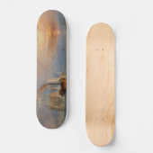 Der Kampf Temeraire Turner Sunset Seascape Skateboard (Vorderseite)