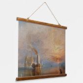 Der Kampf Temeraire Turner Sunset Seascape Wandteppich Mit Holzrahmen (Gewinkelt)