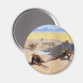 Der Kampf um das Wasserloch ~ Frederic Remington Magnet (Vorderseite/Rückseite)