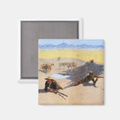 Der Kampf um das Wasserloch ~ Frederic Remington Magnet (Vorderseite/Rückseite)