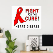 Der Kampf um die Heilung von Herzkrankheiten Poster (Heimbüro)