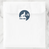 Der Kampf um Ihr öffentliches Land Wolf Quadratischer Aufkleber (Tasche)