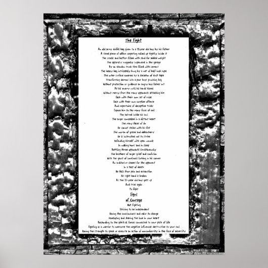 Der Kampf und die Zeichen des Mutes Poster (Vorne)