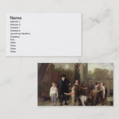 Der Kampf unterbrochen, 1815-16 Visitenkarte (Vorne/Hinten)