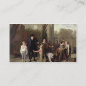 Der Kampf unterbrochen, 1815-16 Visitenkarte (Rückseite)