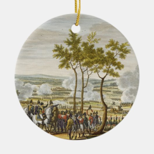 Der Kampf von Abensberg am 20. April 1809 Keramikornament (Vorne)