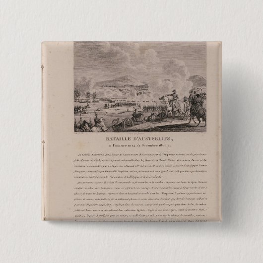 Der Kampf von Austerlitz, am 2. Dezember 1805 Button (Vorderseite)