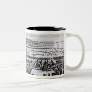 Der Kampf von Austerlitz in Moray Zweifarbige Tasse