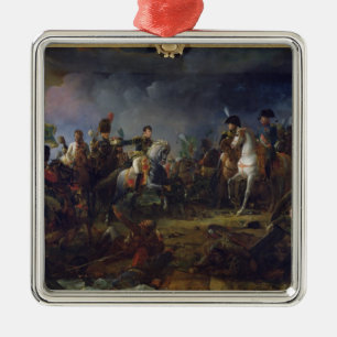 Der Kampf von Austerlitz Silbernes Ornament