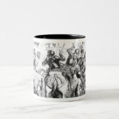 Der Kampf von Bannockburn im Jahre 1314 Zweifarbige Tasse (Mittel)