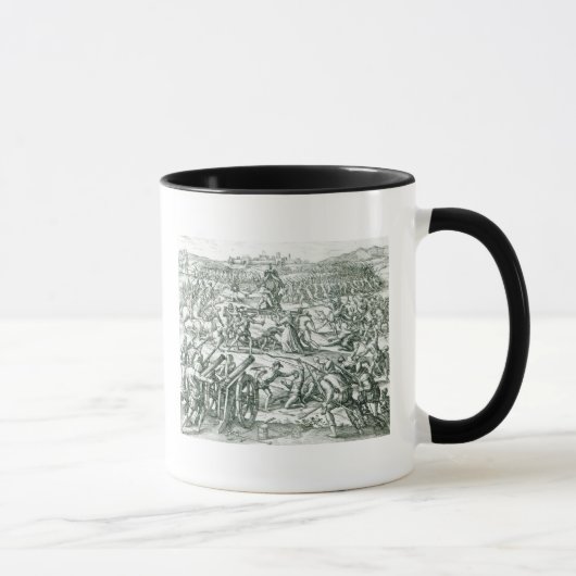 Der Kampf von Cajamarca, 1532 Tasse (Rechts)