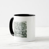 Der Kampf von Cajamarca, 1532 Tasse (Vorderseite Links)