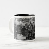 Der Kampf von Cedar Creek Zweifarbige Tasse (Vorderseite Links)