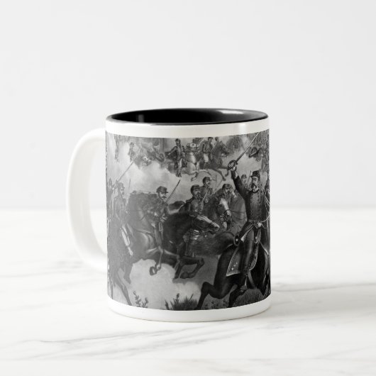 Der Kampf von Cedar Creek Zweifarbige Tasse (Vorderseite Links)