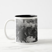 Der Kampf von Cedar Creek Zweifarbige Tasse (Links)