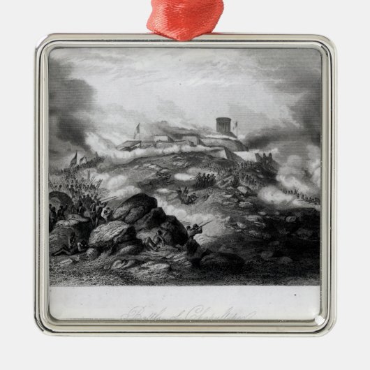 Der Kampf von Chapultepec Silbernes Ornament (Vorne)
