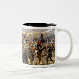 Der Kampf von Essling, im Mai 1809 Zweifarbige Tasse
