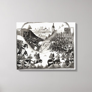 Der Kampf von Formigny Leinwanddruck