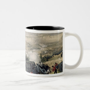 Der Kampf von Inkerman 1855 am 5. November 1854 Zweifarbige Tasse