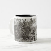 Der Kampf von New Orleans Zweifarbige Tasse (Vorderseite Links)