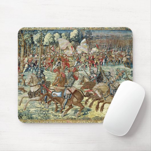 Der Kampf von Pavia. Der Fortschritt von Charles V Mousepad (Mit Mouse)
