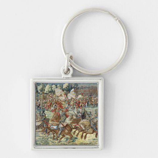 Der Kampf von Pavia. Der Fortschritt von Charles V Schlüsselanhänger (Vorne)