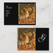 Der Kampf von Saint George mit der Dragon Monogram Visitenkarte (Vorne/Hinten)