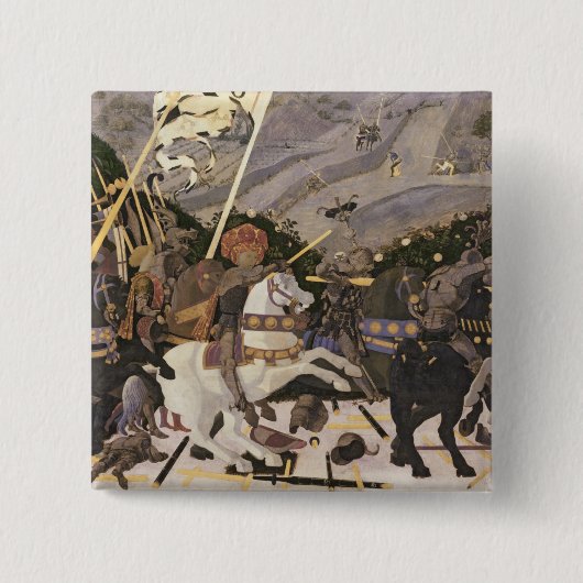 Der Kampf von San-Romano, c.1438-40 Button (Vorderseite)