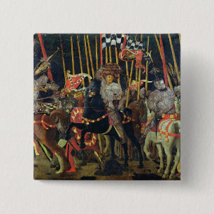 Der Kampf von San-Romano im Jahre 1432, c.1456 Button