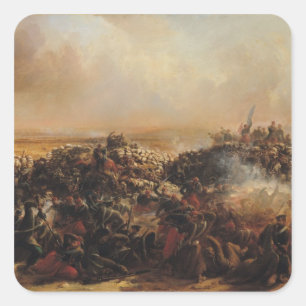 Der Kampf von Sebastopol Quadratischer Aufkleber