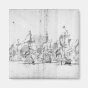Der Kampf von Solebay, am 28. Mai 1672 Magnet
