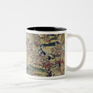 Der Kampf von St Denis Zweifarbige Tasse
