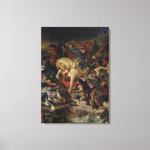 Der Kampf von Taillebourg 1837 am 21. Juli 1242 Leinwanddruck