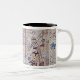 Der Kampf von Tunis oder von Lepanto Zweifarbige Tasse