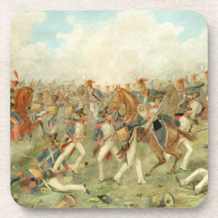 Der Kampf von Vitoria, am 21. Juni 1813 (w/c auf Untersetzer