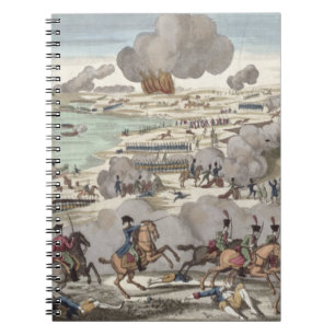 Der Kampf von Wagram, am 6. Juli 1809 (Stich) Notizblock