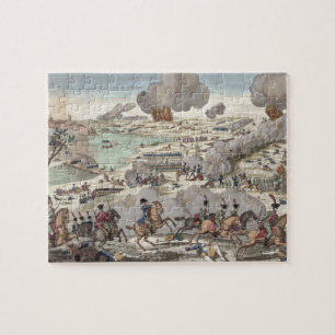 Der Kampf von Wagram, am 6. Juli 1809 (Stich) Puzzle