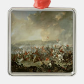 Der Kampf von Waterloo, am 18. Juni 1815 Silbernes Ornament (Vorne)