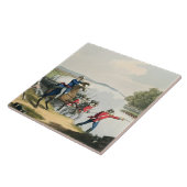 Der Kampf von Waterloo entschied durch den Herzog Fliese (Seite)